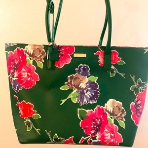 NEW never used Kate Spade green and floral tote